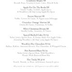 FESTIVE DRINK MENU 2019
